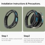 SPIGEN liquid air SAMSUNG GALAXY WATCH 8 CLASSIC (44 mm) zaštita MATTE BLACK - Slika 16