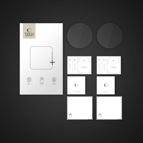 TECH-PROTECT GLASS FIT+ 2-komada kaljena stakla za SAMSUNG GALAXY WATCH 8 (44 mm) - Slika 3