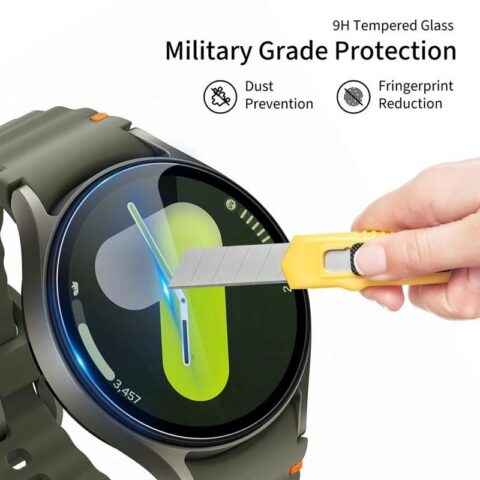 TECH-PROTECT GLASS FIT+ 2-komada kaljena stakla za SAMSUNG GALAXY WATCH 8 (44 mm) - Slika 4