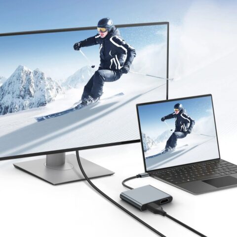 TECH-PROTECT HB08 HUB ADAPTER 4 u 1 TYPE-C+USB2.0+ 2 x HDMI 4K 60HZ - Slika 6