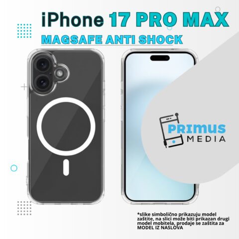 MAGSAFE Anti Shock zaštita za iPHONE 17 PRO MAX (prozirna) - Slika 1