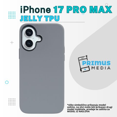 Jelly TPU maskica za iPhone 17 PRO MAX (siva) - Slika 1