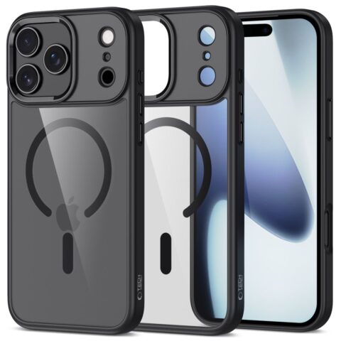 TECH-PROTECT MAGMAT MAGSAFE zaštita za iPHONE 17 PRO MAX (BLACK/CLEAR) - Slika 1