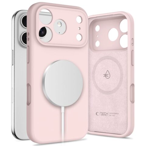 TECH-PROTECT SILICONE MAGSAFE zaštita za iPHONE 17 PRO (PINK PEARL) - Slika 1