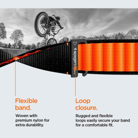 SPIGEN WBF1 narukvica za APPLE WATCH 8 / 9 / 10 / 11 / SE / ULTRA (44 / 45 / 46 / 49 mm) (crno/narančasta) - Slika 15