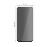 TECH-PROTECT GLASS SPY+ 2-komada kaljena stakla za iPHONE AIR (PRIVACY) - Slika 3