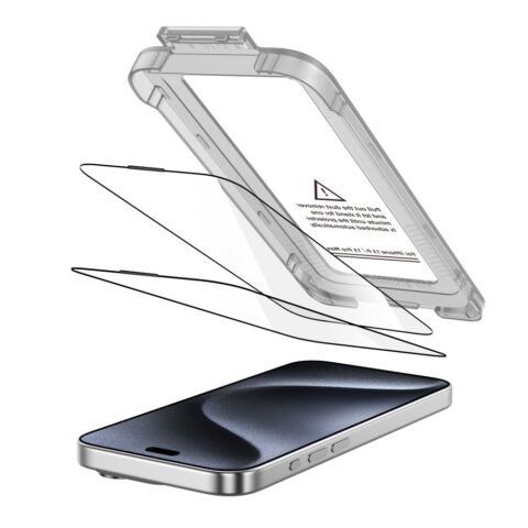 TECH-PROTECT QUICK SET+ 2 kaljena stakla za iPHONE 15 PRO MAX (sa aplikatorom) - Slika 3