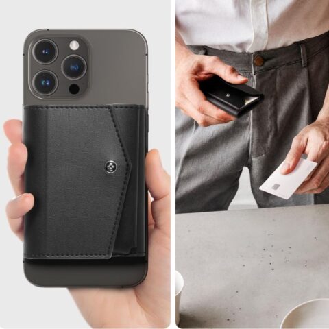 SPIGEN VALENTINUS PRO MAGSAFE novčanik (crni) - Slika 5