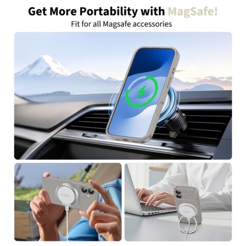 TECH-PROTECT SILICONE MAGSAFE zaštita za iPHONE 17 (STONE GREY) - Slika 4