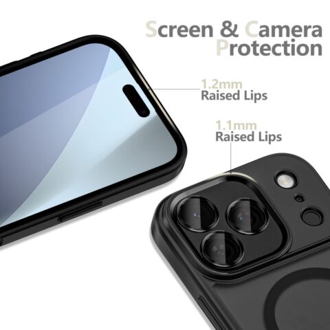 4 TECH-PROTECT MAGCAM MAGSAFE zaštita za iPHONE 17 PRO (MATTE BLACK) - Slika 5