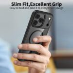 TECH-PROTECT MAGMAT MAGSAFE zaštita za iPHONE 17 PRO MAX (BLACK/CLEAR) - Slika 3