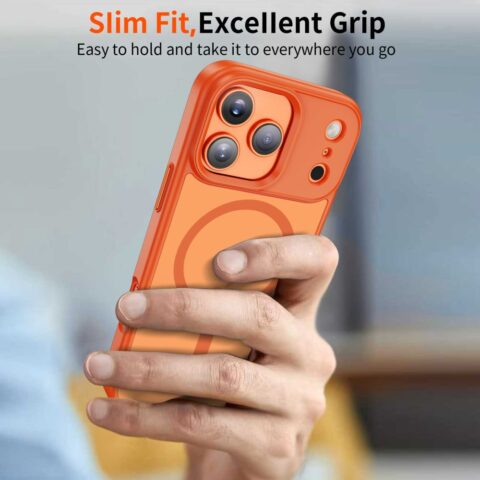 TECH-PROTECT MAGMAT MAGSAFE zaštita za iPHONE 17 PRO MAX (MATTE COSMIC ORANGE) - Slika 7