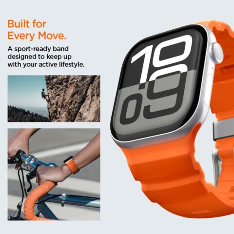 SPIGEN WBS2 BAND APPLE WATCH 8 / 9 / 10 / 11 / SE / ULTRA (44 / 45 / 46 / 49 mm) (ORANGE) - Slika 13