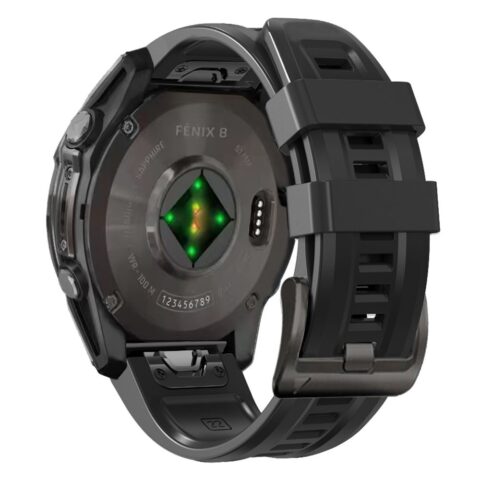 TECH-PROTECT SILICONE narukvica GARMIN FENIX 5S / 5S PLUS / 6S / 6S PRO / 7S / 8 (43 mm) (crna) - Slika 3