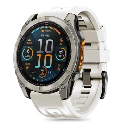 TECH-PROTECT SILICONE narukvica GARMIN FENIX 5S / 5S PLUS / 6S / 6S PRO / 7S / 8 (43 mm) (TITANIUM) - Slika 1