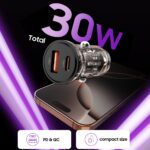 TECH-PROTECT CC01 2-utora ultra brzi auto punjač PD 30W/ QC3.0 - Slika 5