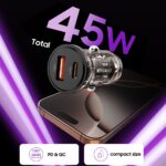 TECH-PROTECT CC01 2-utora ultra brzi auto punjač PD 45W/ QC3.0 - Slika 5