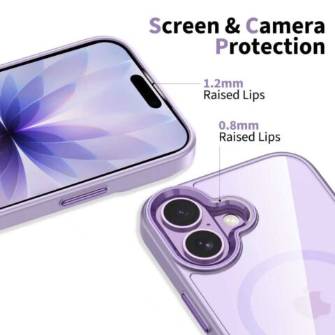 TECH-PROTECT MAGMAT MAGSAFE zaštita za iPHONE 17 (LAVENDER/CLEAR) - Slika 6