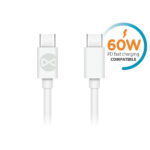 TIP C kabel za brzo punjenje 60W PD POWER DELIVERY - FOREVER (bijeli)