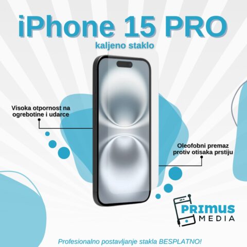 TECH-PROTECT kaljeno staklo za iPHONE 15 PRO (+BESPLATNO POSTAVLJANJE) - Slika 1