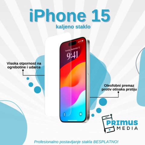 5 TECH-PROTECT kaljeno staklo za iPHONE 15 (+BESPLATNO POSTAVLJANJE) - Slika 1