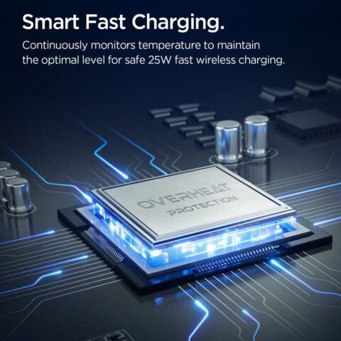 SPIGEN ESSENTIAL EF302MOQ Qi2.2 2u1 MAGNETIC MAGSAFE bežični punjač - Slika 8