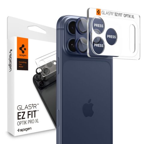 SPIGEN OPTIK PRO XL GLAS.TR ”EZ FIT” CAMERA PROTECTOR za iPHONE 17 PRO (blue) - Slika 1