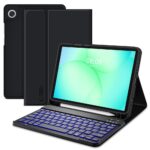 TECH-PROTECT SMARTCASE torbica + bluetooth tipkovnica GALAXY TAB A9 / A11 8.7 X110 / X115 / X133 / X135 (crna)