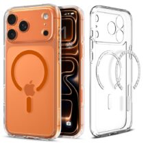 SPIGEN ULTRA HYBRID MAG MAGSAFE za iPHONE 17 PRO MAX (CLEAR/ORANGE)