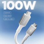 SPIGEN EB10010CC ESSENTIAL TIP-C kabel 100W 200cm (bijeli) - Slika 2
