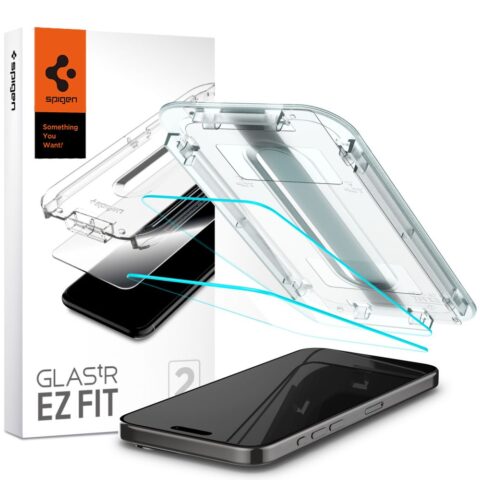 1 SPIGEN GLAS.TR ”EZ FIT” 2 komada za iPHONE 15 PRO - Slika 1