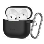 TECH-PROTECT SILICONE HOOK zaštita za APPLE AIRPODS 4 (crna)