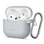 TECH-PROTECT SILICONE HOOK zaštita za APPLE AIRPODS 4 (CRAYON GREY)