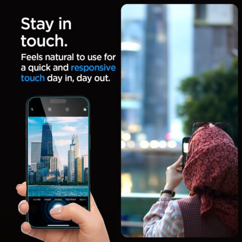 SPIGEN GLAS.TR ”EZ FIT” 2 komada za iPHONE 15 PRO - Slika 12