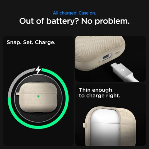 SPIGEN URBAN FIT zaštita za APPLE AIRPODS PRO 3 (DUNE BEIGE) - Slika 13