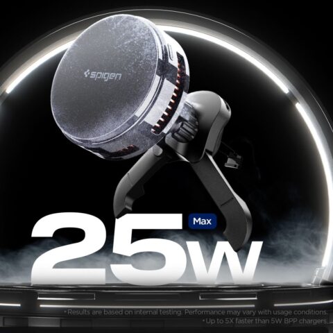 SPIGEN ESSENTIAL EV25MFAQ Qi2.2 PELTIER MAGNETIC MAGSAFE VENT držač/bežični auto punjač - Slika 3