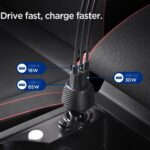 SPIGEN ESSENTIAL EV1133 3-utora auto punjač 113W - Slika 3