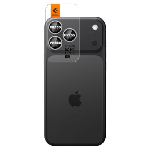 SPIGEN OPTIK.TR ”EZ FIT” CAMERA PROTECTOR 2 komada za iPHONE 14/15/16/17 PRO / PRO MAX (SILVER) - Slika 3