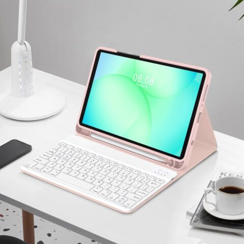 TECH-PROTECT SMARTCASE torbica + bluetooth tipkovnica GALAXY TAB A9 / A11 8.7 X110 / X115 / X133 / X135 (pink) - Slika 4