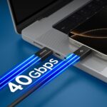 SPIGEN EB24012CC ESSENTIAL TIP-C kabel 240W 120cm (crni) - Slika 4