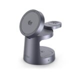 TECH-PROTECT A48 3 u 1 MAGNETIC MAGSAFE bežični punjač 25W QI2.2 (tamno sivi) - Slika 4