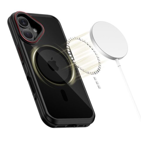 TECH-PROTECT MAGHYBRID MAGSAFE zaštita za iPHONE 17 (BLACK/RED) - Slika 4