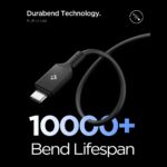 SPIGEN EB10010CC ESSENTIAL TIP-C kabel 100W 200cm (crni) - Slika 5