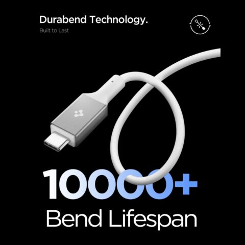 SPIGEN EB10010CC ESSENTIAL TIP-C kabel 100W 200cm (bijeli) - Slika 5