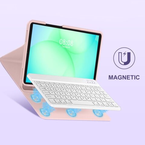 TECH-PROTECT SMARTCASE torbica + bluetooth tipkovnica GALAXY TAB A9 / A11 8.7 X110 / X115 / X133 / X135 (pink) - Slika 6