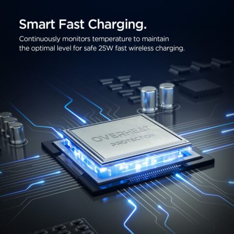 SPIGEN ESSENTIAL EV25MFAQ Qi2.2 PELTIER MAGNETIC MAGSAFE VENT držač/bežični auto punjač - Slika 6