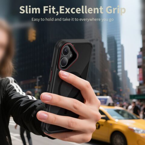 TECH-PROTECT MAGHYBRID MAGSAFE zaštita za iPHONE 17 (BLACK/RED) - Slika 6