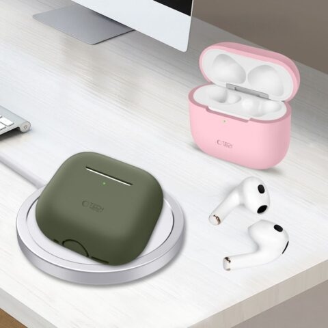 TECH-PROTECT SILICONE zaštita za APPLE AIRPODS 4 (DUSTY PINK) - Slika 5