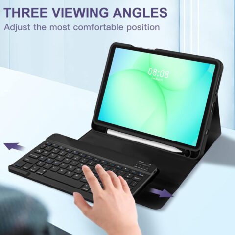 TECH-PROTECT SMARTCASE torbica + bluetooth tipkovnica GALAXY TAB A9 / A11 8.7 X110 / X115 / X133 / X135 (crna) - Slika 7