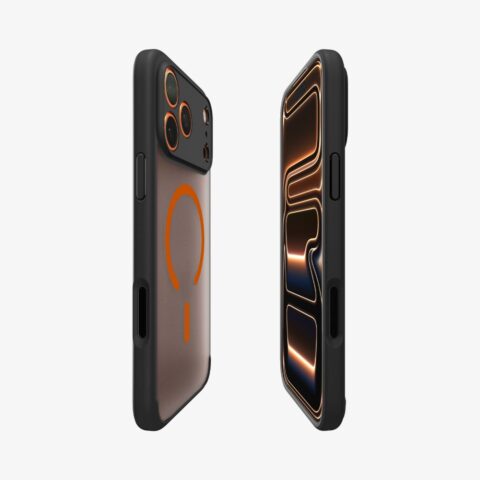 SPIGEN ULTRA HYBRID MAG MAGSAFE za iPHONE 17 PRO (BLACK/ORANGE) - Slika 7